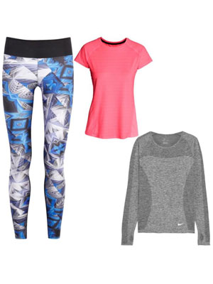 Lady casual apperal short or long sleeve shirt sets with legging