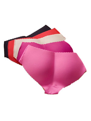 Different color panty laser cut underwear with padded