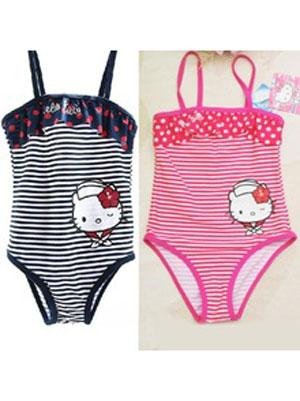 Kids swimwear girl swim suit set