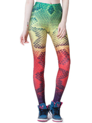 Women digital 3D print leggings fitness legging
