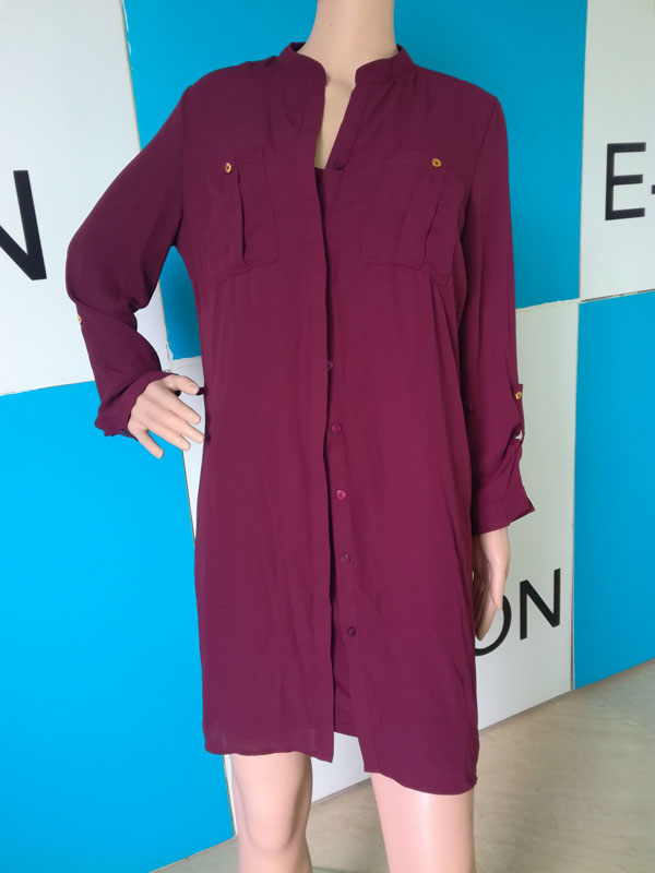 Women Garmens fashion long shirts with chiffon fabric